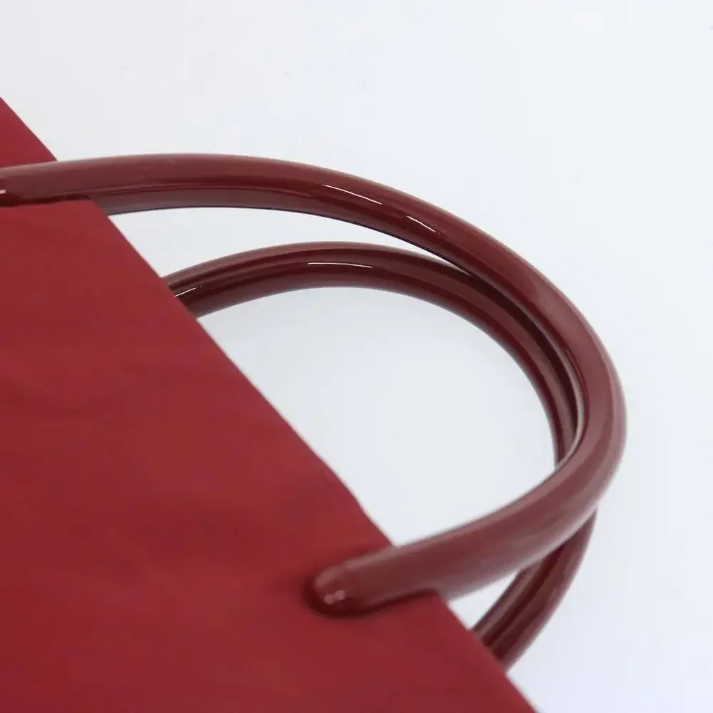 Prada Red Nylon Top-Handle Satchel
